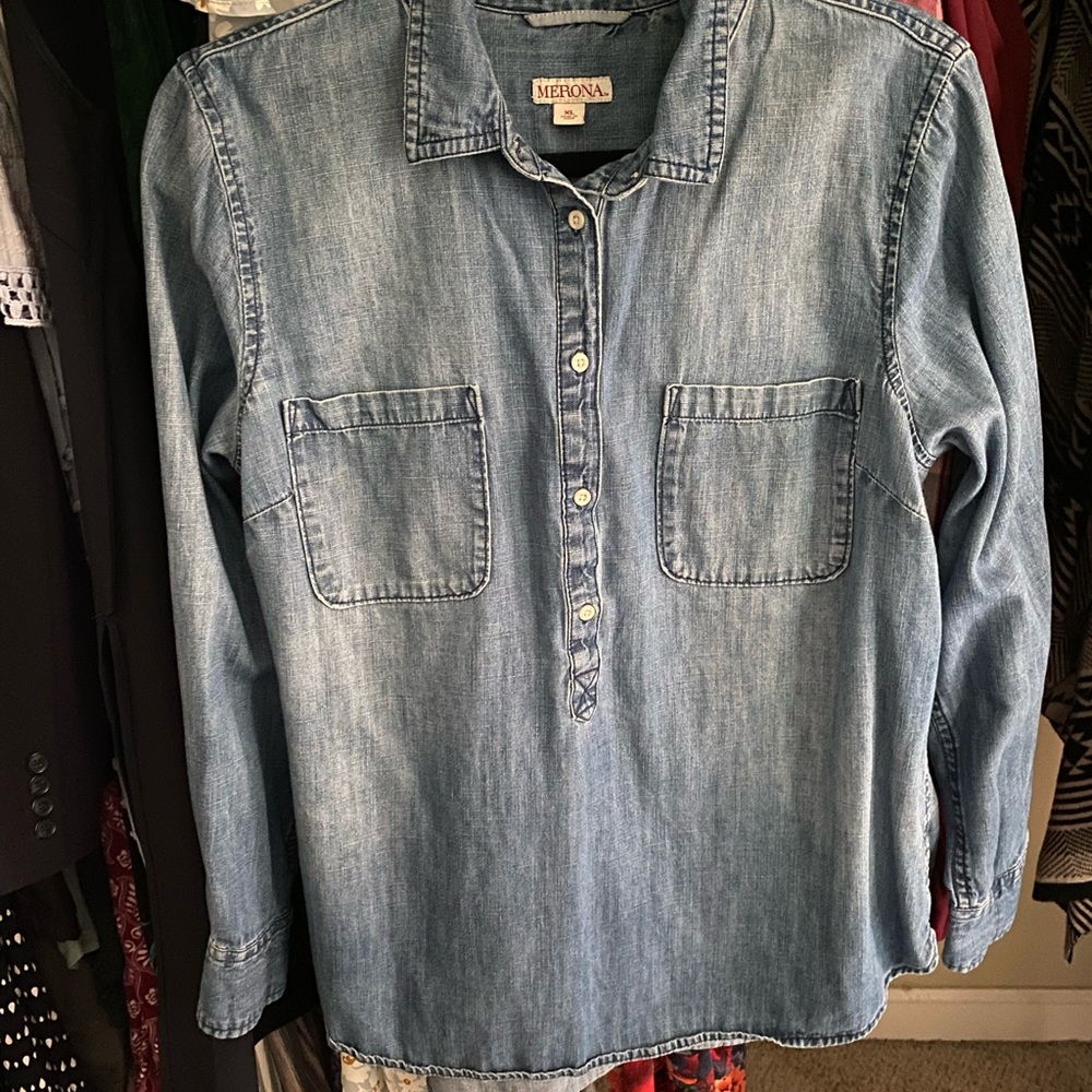 Blue Jean chambray top